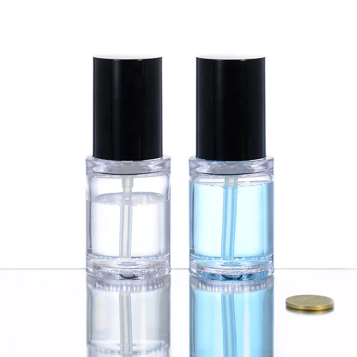 Hot sale 30ml 50ml round plastic PETG cosmetic serum essential oil dropper bottle