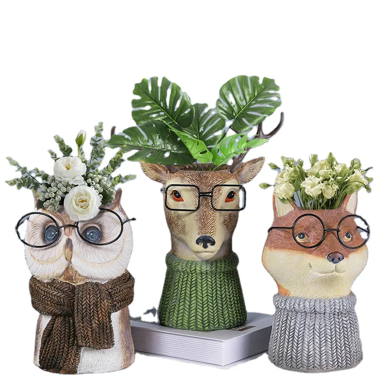 Оптовая продажа 2021, декоративные вазы из смолы для цветов, скандинавский Декор для дома, ваза для растений