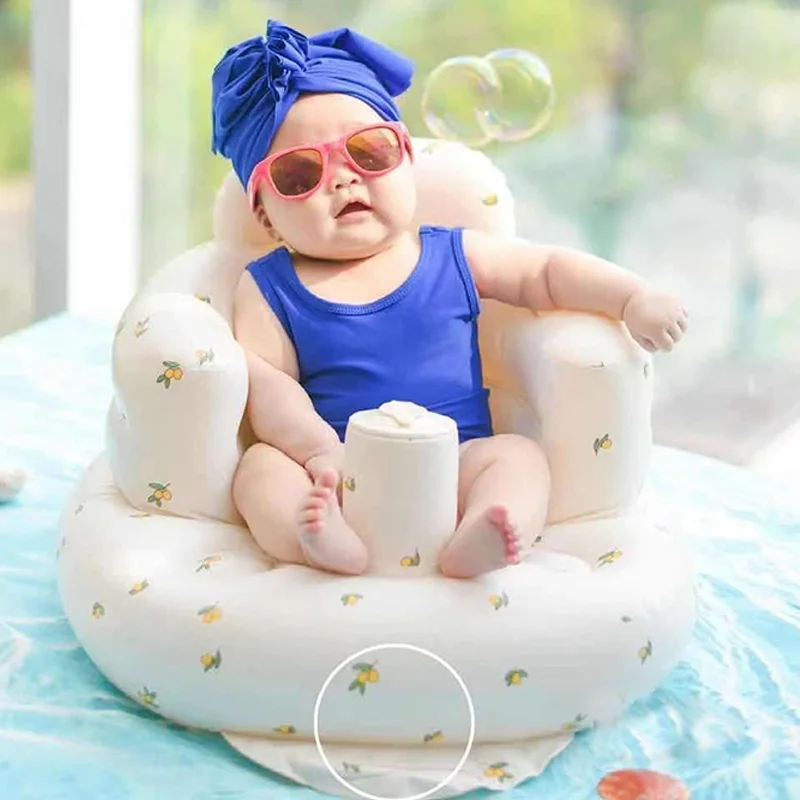 Seat Practice Sitting Inflatable Baby Bath Sofa Air Chair Inflatable Baby Chair