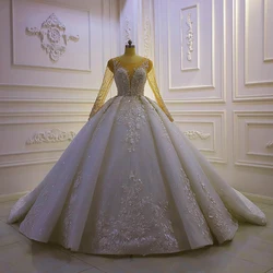 Wholesale China Latest Design Long Sleeve Lace Beaded Embroidery Boho Wedding Dress
