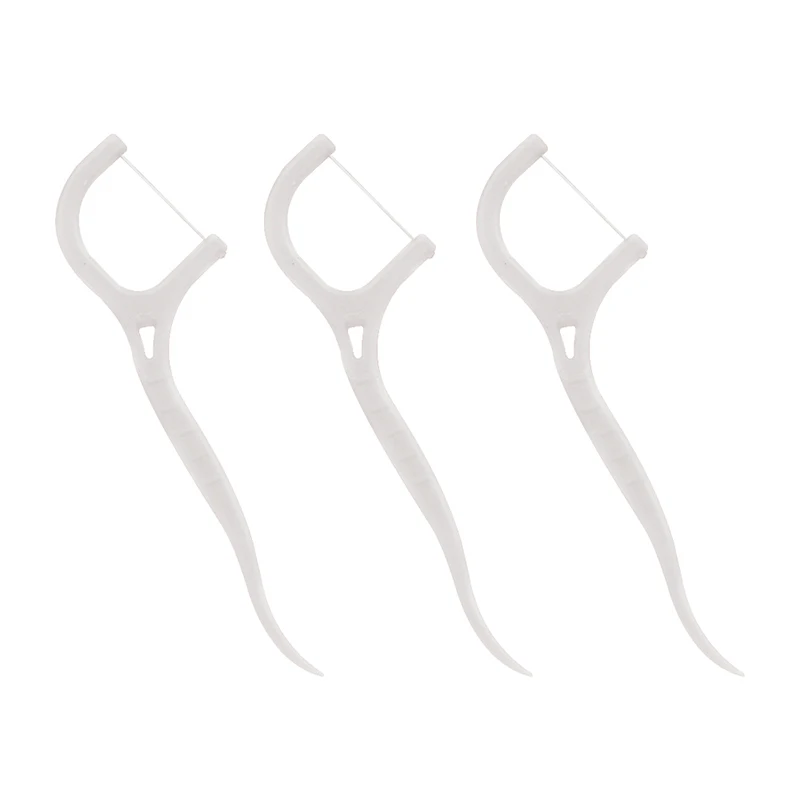 High quality bulk oem dental floss pick 50pcs per bag floss toothpick