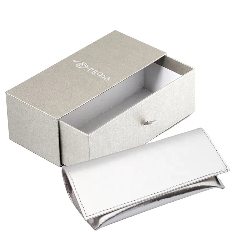 Luxury drawer shape cardboard paper sunglasses case box with custom logo