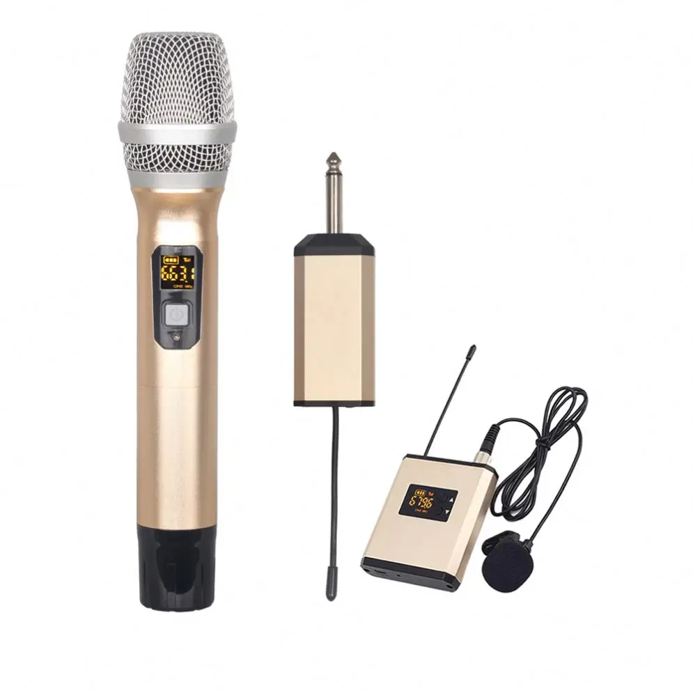 Хит продаж беспроводной микрофон с микрофоном конденсаторный мини-караоке-плеер