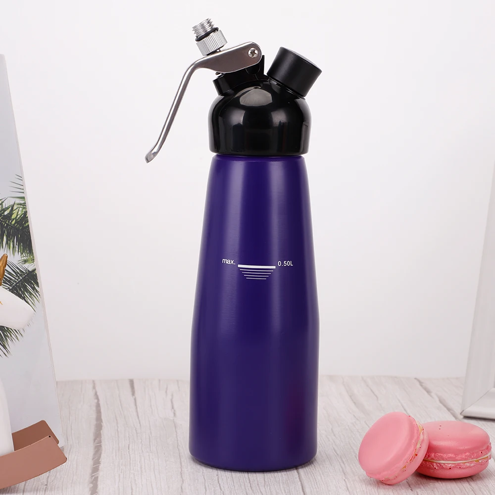 Whipped Cream Dispenser Stainless Steel Cream Whipper with 3 Decoration Tip Professional Whip Cream Maker