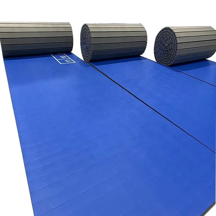 Roll out bjj mats martial arts cheap wrestling mats tatami rollout jiu jitsu mat.