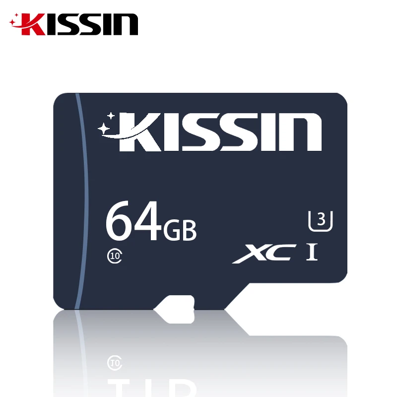 KISSIN High Speed Micro TF SD Card 128 GB 64GB 256GB Mini Memory Cards Class 10 U3 SD Card 32GB for Phone