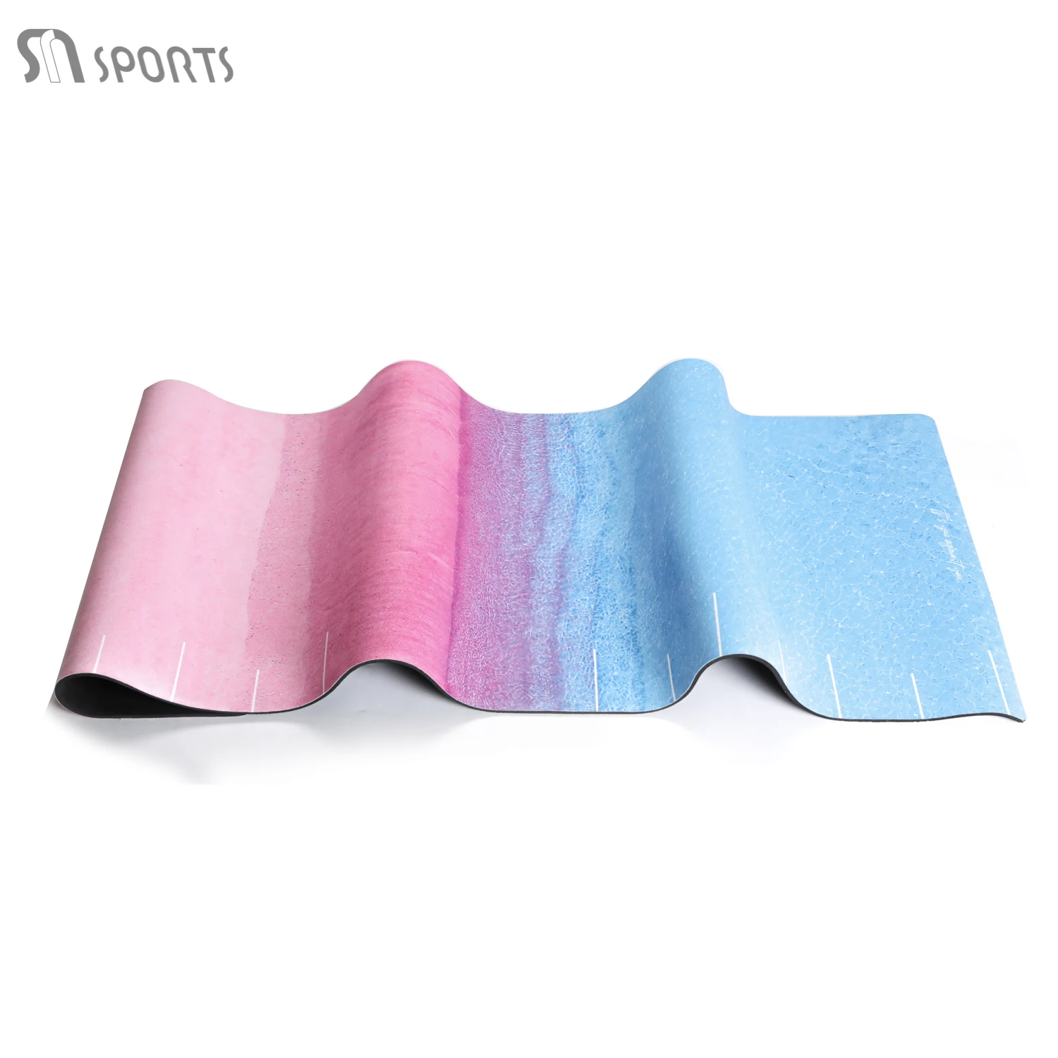 Newly Designed Environmentally PU Polyurethane High Quality Eco Friendly Suede Fitness Floor  Exercise Fitness Non-slip Mat Yoga