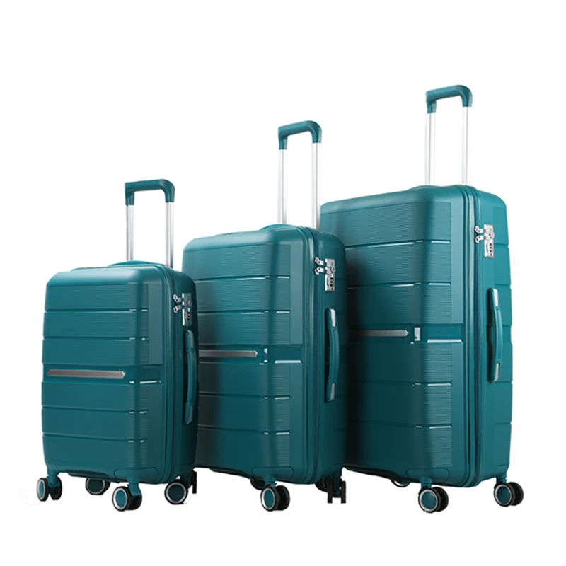 Fashionable Classic High Grade PP 3 Pieces Set 20/24/28 Inch Baggage Wholesale Suitcase Travel Trolley Luggage