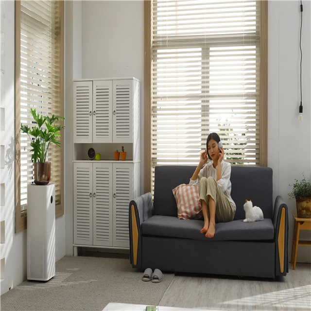 Wholesale High Quality Customized Motor Battery Natural Wooden Vertical Blinds with 89mm slats