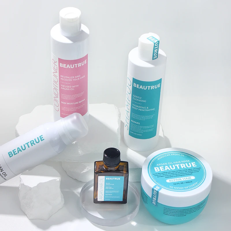 Full Customization Natural Vagen Argan Oil Shampoo And Conditioner Hair Mask Set Private Label For Hair Care Nourishes Smooth