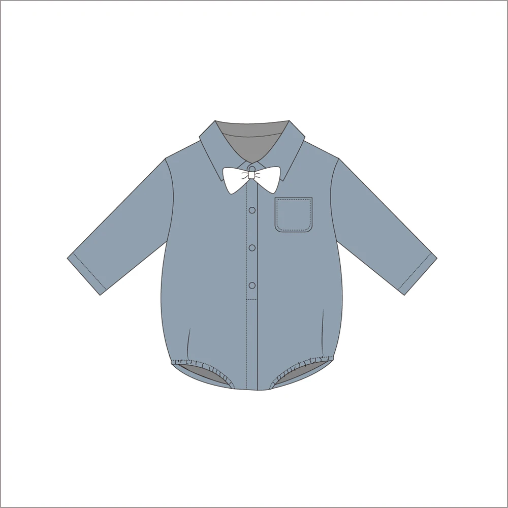 fashion newborn baby boys rompers baby gentleman bow tie shirt romper infant boy long sleeve bodysuits for 0-12M baby
