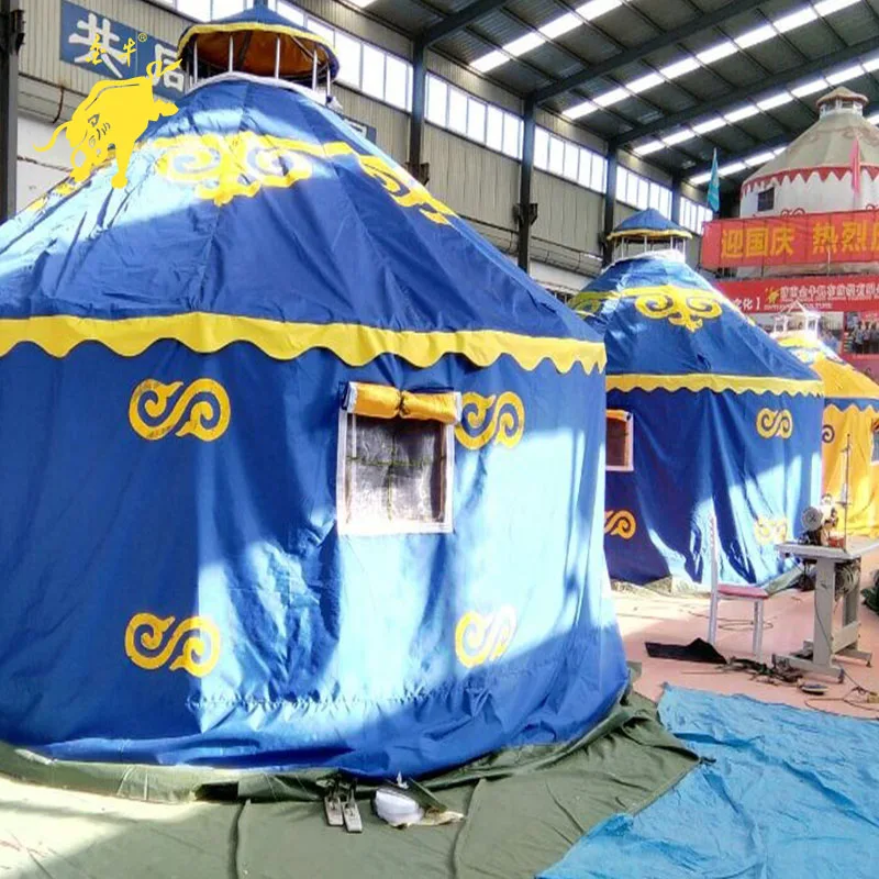 
6M Diameter Four Layers Insulated Mongolian Yurt Anti Epidemic Big Round Tent 