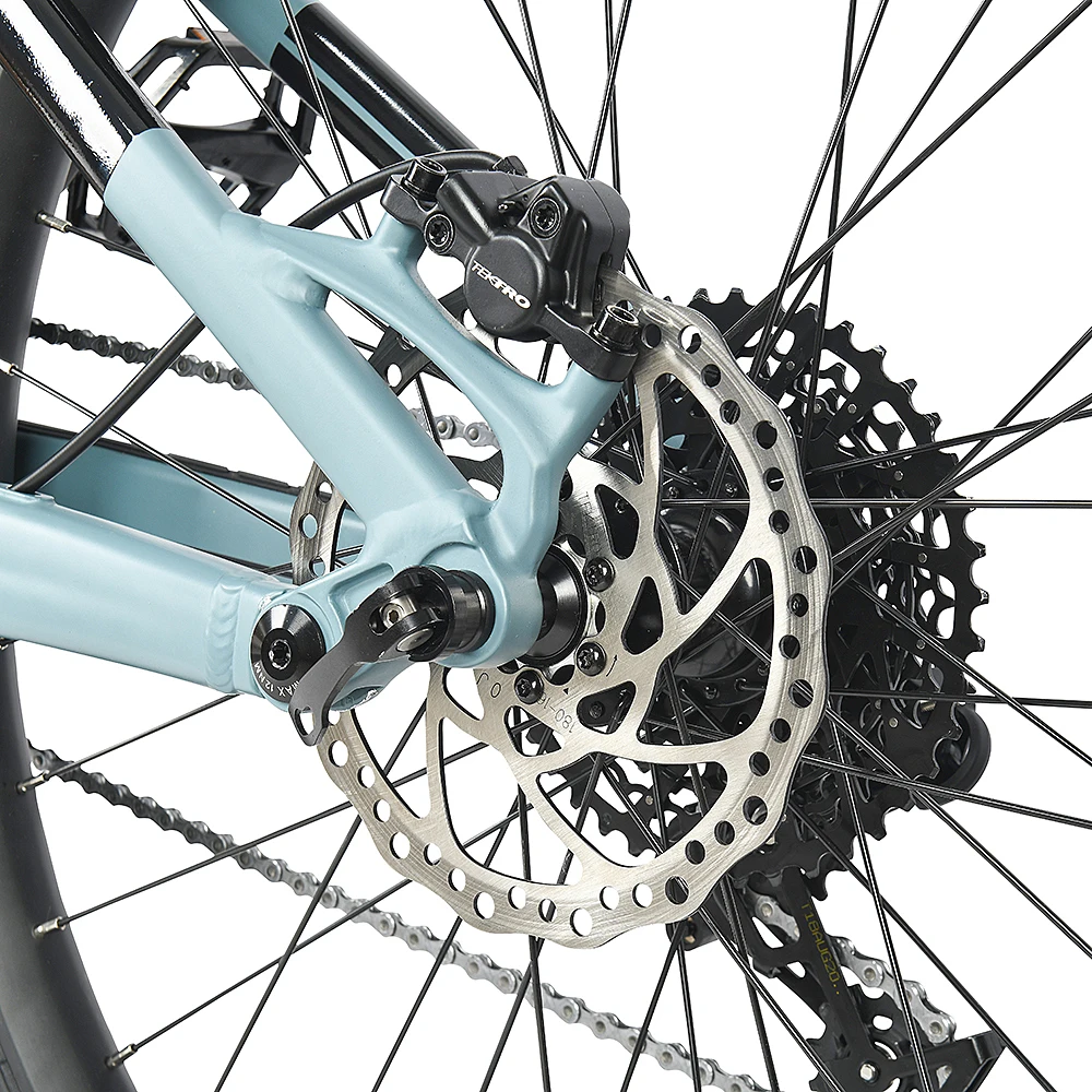 Aluminum alloy Bafang mid drive motor 48V500W fat tire electric bike Electric Fat Hybrid Ebike Frame Full Suspension