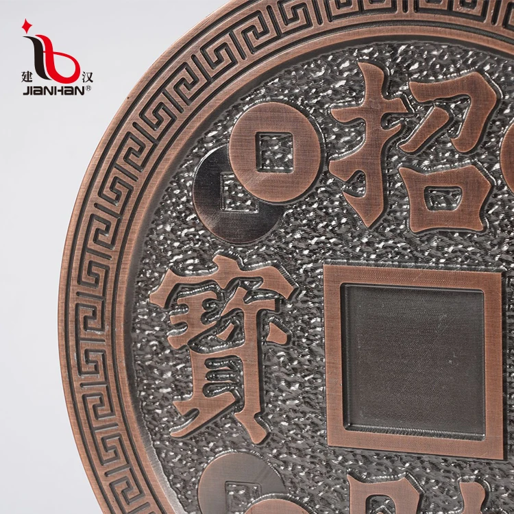 New Design Coin Shape Aluminum Ornaments For Home Decor