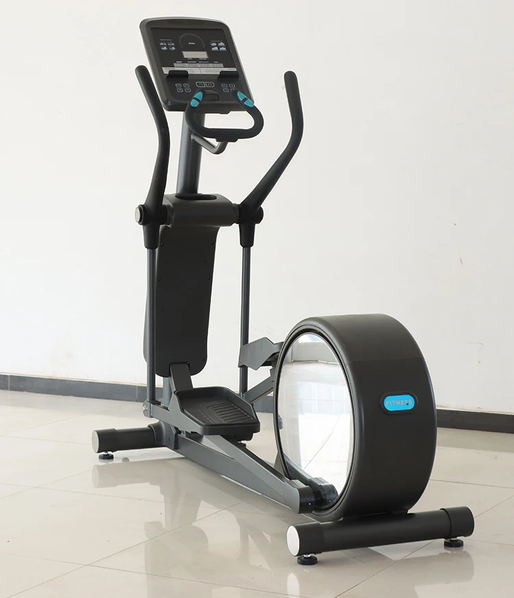 J S 5 Home Use Portable Elliptical Trainer with Pulse Rate LCD Monitor Exercise Bike Elliptical Cross Trainer Machine