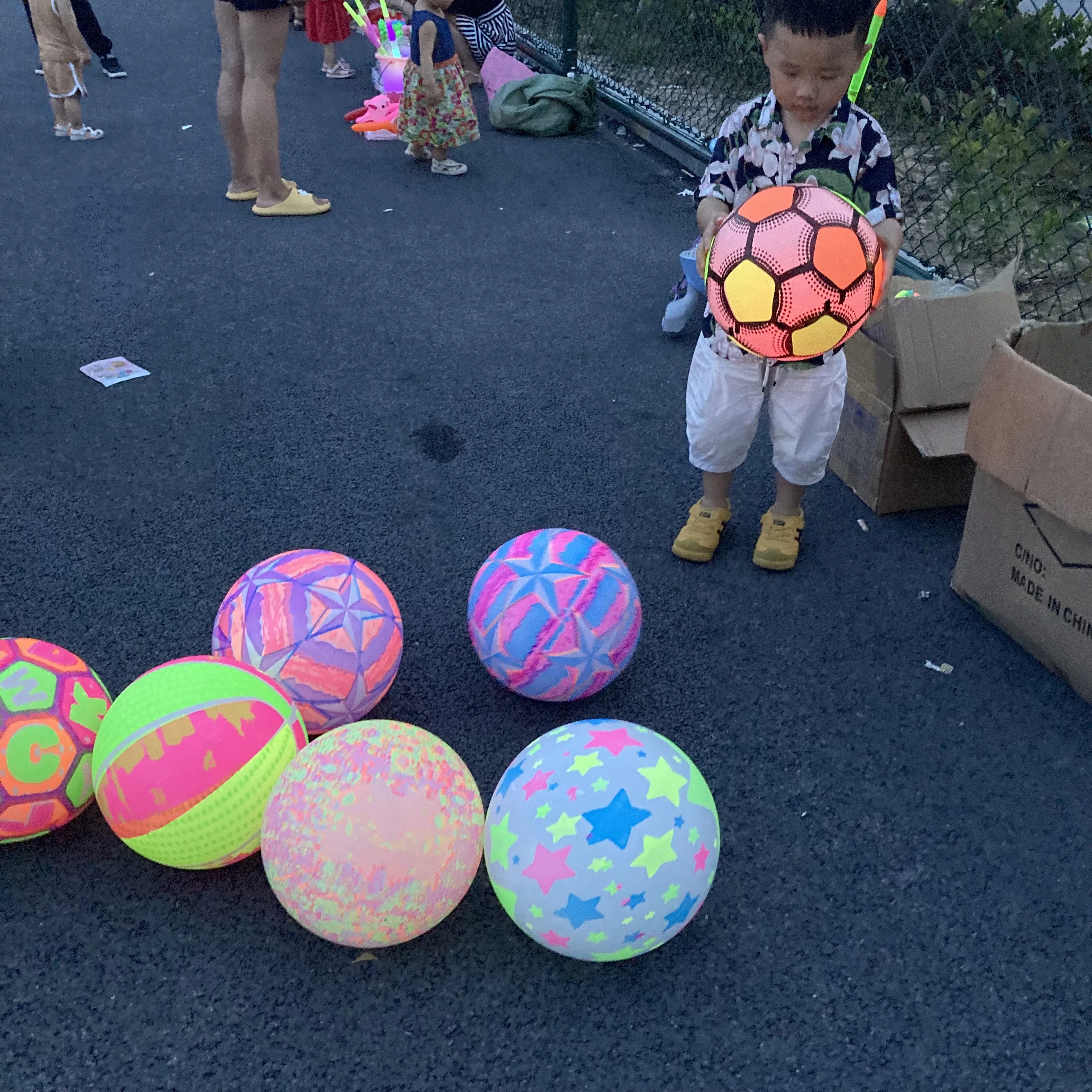 Wholesale 9inch Toy Ball Beach Ball Inflatable Light Up Beach Ball Popular Hot Selling Custom Design Kids Children Led Light Pvc