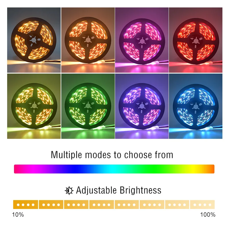 5050 SMD RGB  led strip lights DC24V 60leds Remote Control Light strip 15m/roll