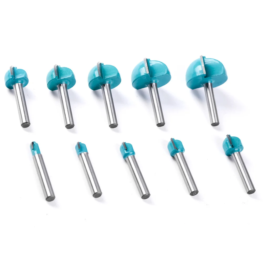 6mm round bottom lace milling cutter round headed bit woodworking semi-circular relief end mill ball headed engraving tools