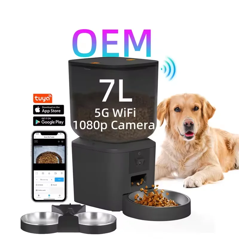 Умная кормушка для домашних животных с камерой 1080P