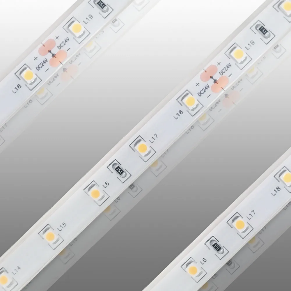 Economic IP68 SMD 3528 120 светодиоды/м DC12V/24V теплая белая светодиодная лента Гибкая Водонепроницаемая для отеля