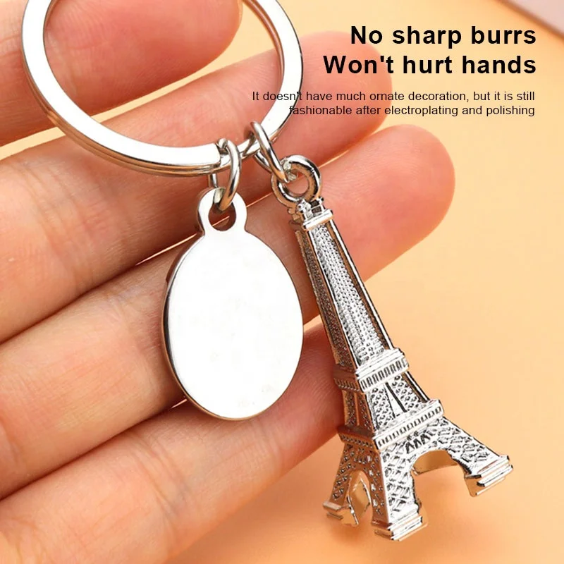 Eiffel tower shape key chains Chinese supplier Christmas gift Multi-purpose fast deliver promotional metal keychain