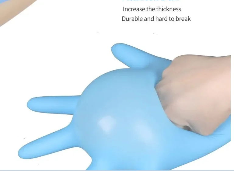 
top disposable comfort grip nitrile gloves powder free producer non-sterile nitrile gloves 