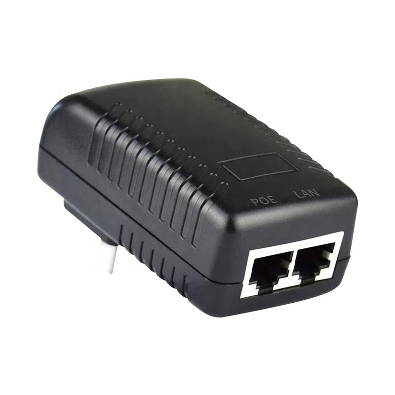 Wall Plug POE Injector Adapter Power Supply, With 48V 1000Mbps IEEE 802.3af Compliant, For Most Cisco/Polycom/Aastra Phones