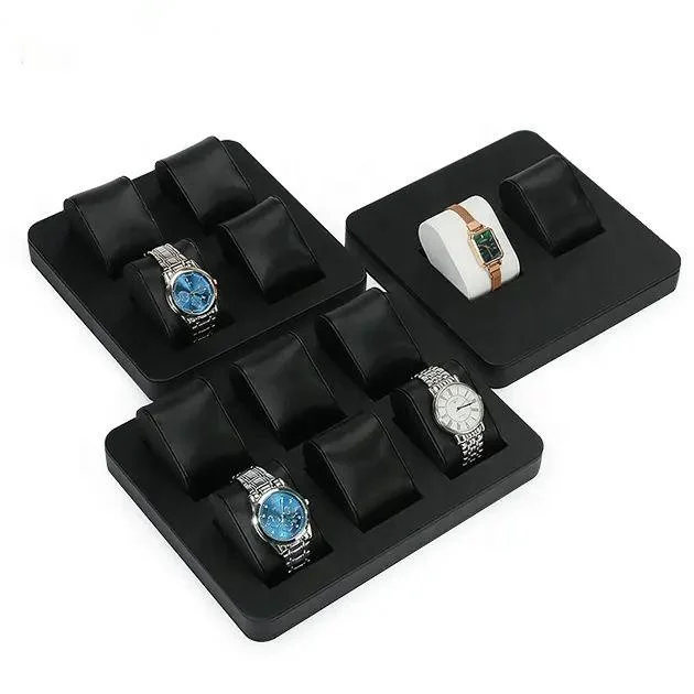 VANLOCY Watch Stand Leather Watch Jewelry Bangle Display Stand Holder metal Base watch display stand design