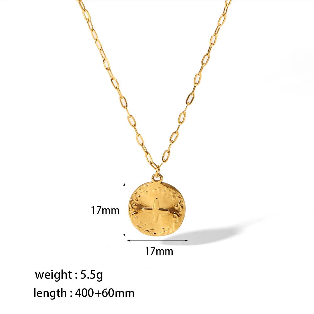 N1739 18K PVD Clavicle Chain Necklaces Stainless Steel Accessories Buddha hand Peach Heart CZ Evils Eye Pendant Necklace