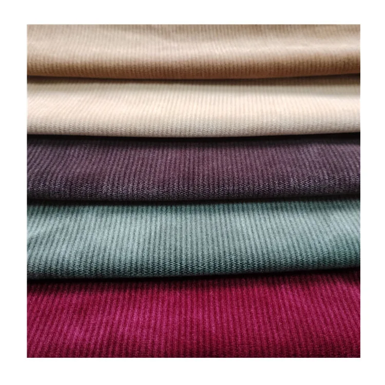WARP KNIT SUPER SOFT RIB FABRIC SPANDEX VELVET 280GSM STRIPE HOT SALE CHEAP ONE SIDE BRUSH