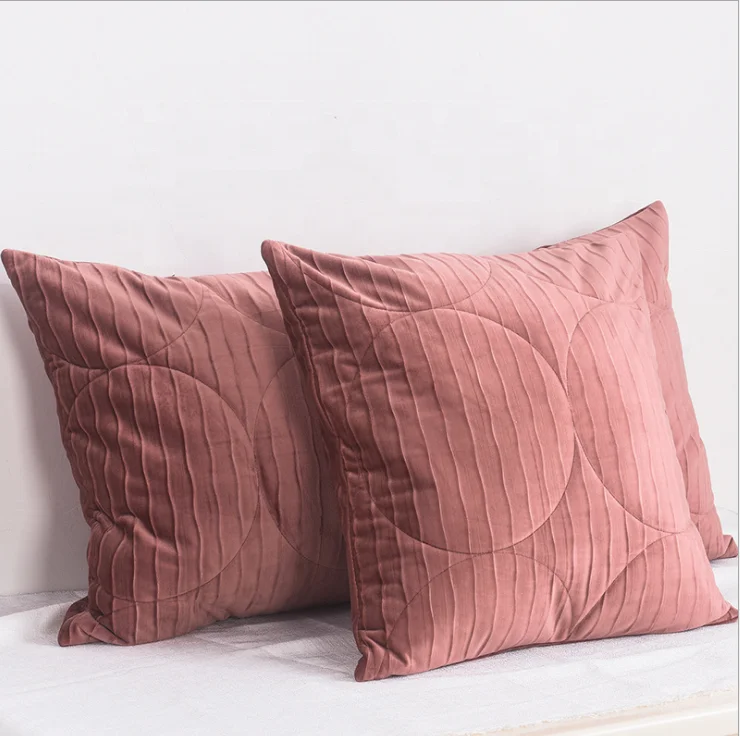 Nordic flannelette pillowcase velvet cushion cover pompom velvet throw pillows modern throw pillows for sofa