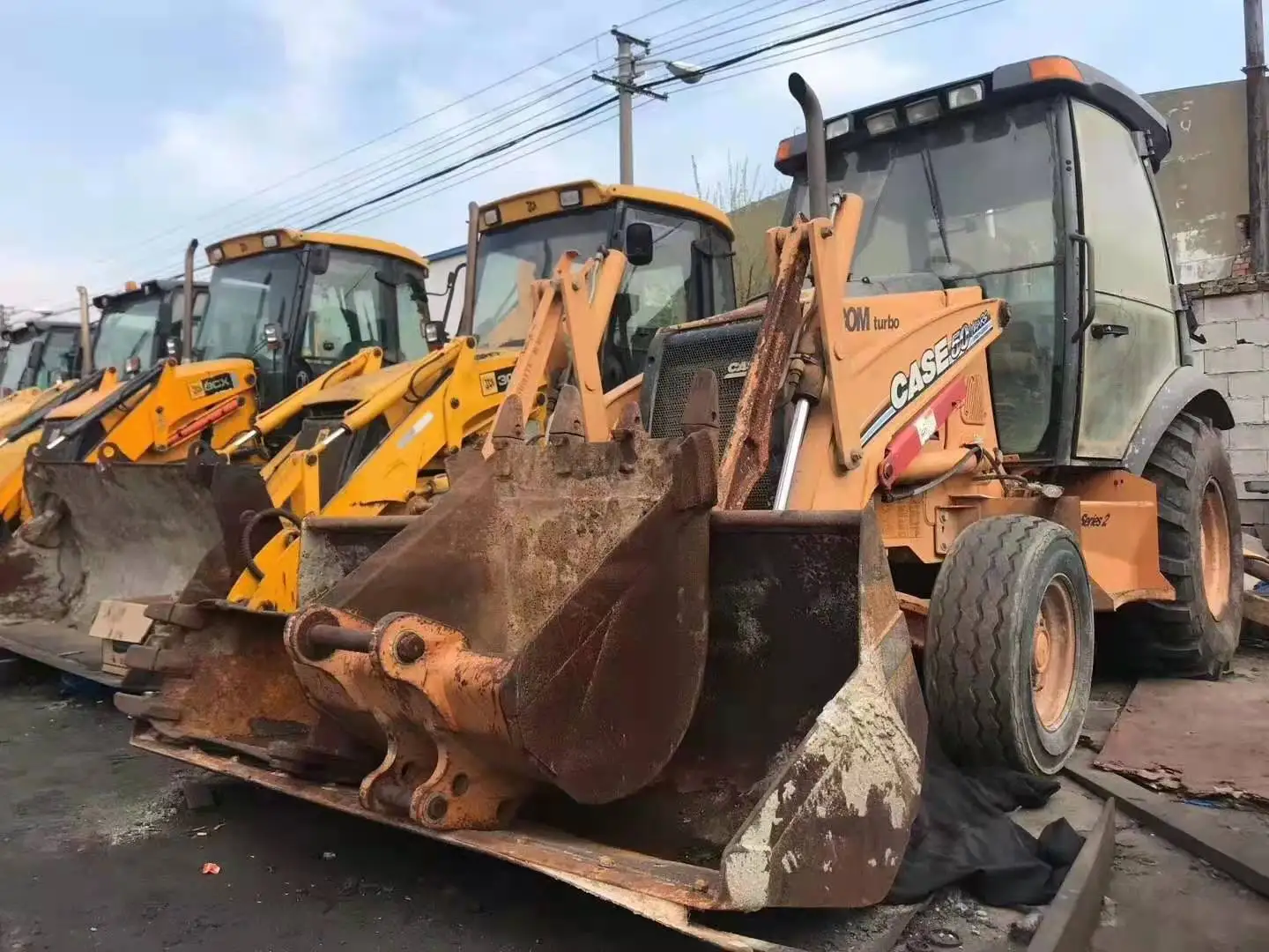 
Used Case Backhone Loadwers Hot Selling Original Paint Backhoe Loader Tractor for Industry 