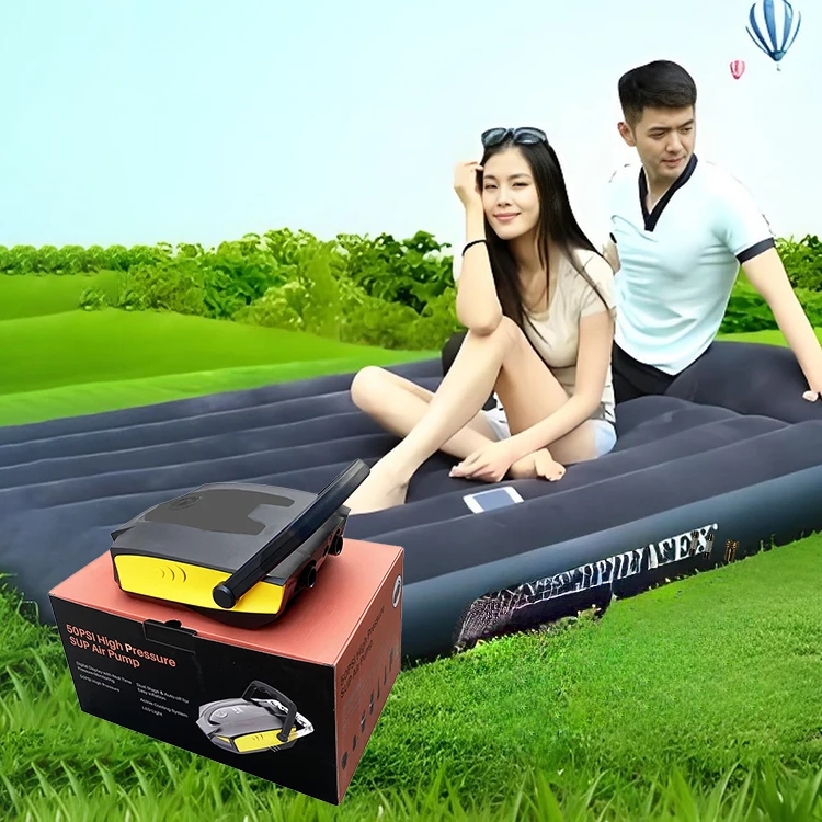 12V 50PSI Electric Tire Inflator Mini Digital Compressor Paddle Board Fishing Kayak Portable High Pressure SUP Air Pump