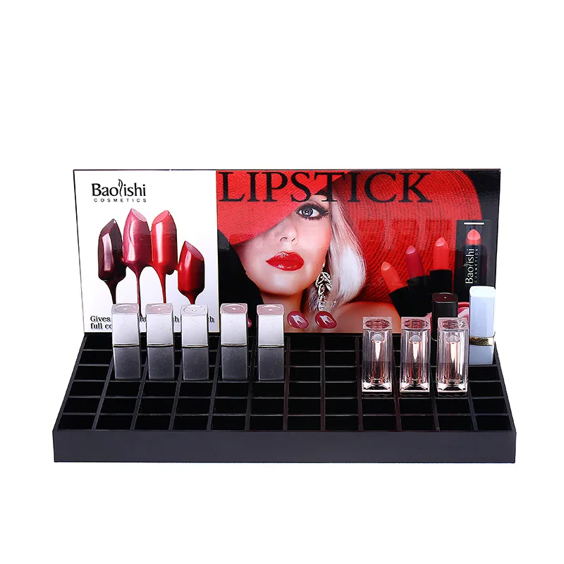 Hot Customize Fashionable Counter Top Makeup Display Acrylic Cosmetic Display Stand