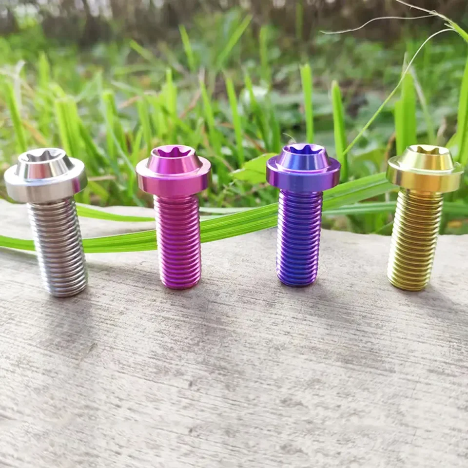 Various Colors High Quality Titanium Screws Titanium Disc Brake Rotor Bolts For Motorcycles