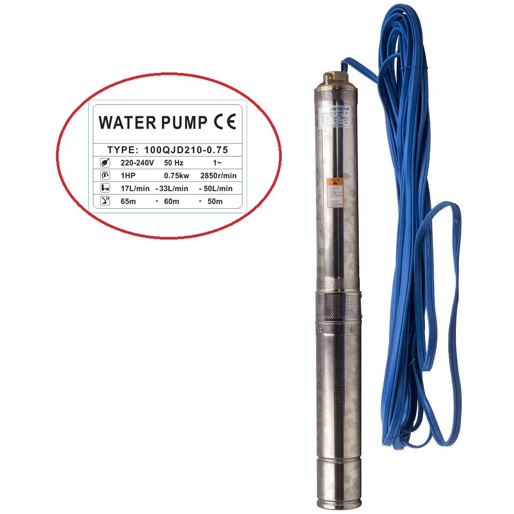 1 hp погружной водяной насос 3