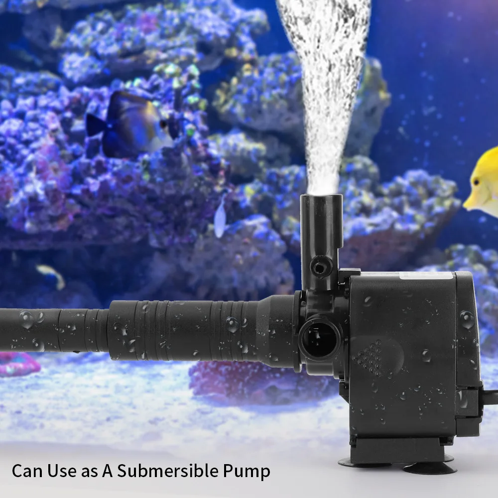 Aquarium Air submersible pump filter oxygen 3-in-1 upper filter Plastic Fish Filtration equipment for Fish Farm