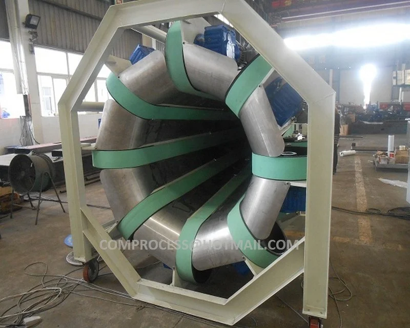 conveyor belt polyester wadding roll compression packing machine