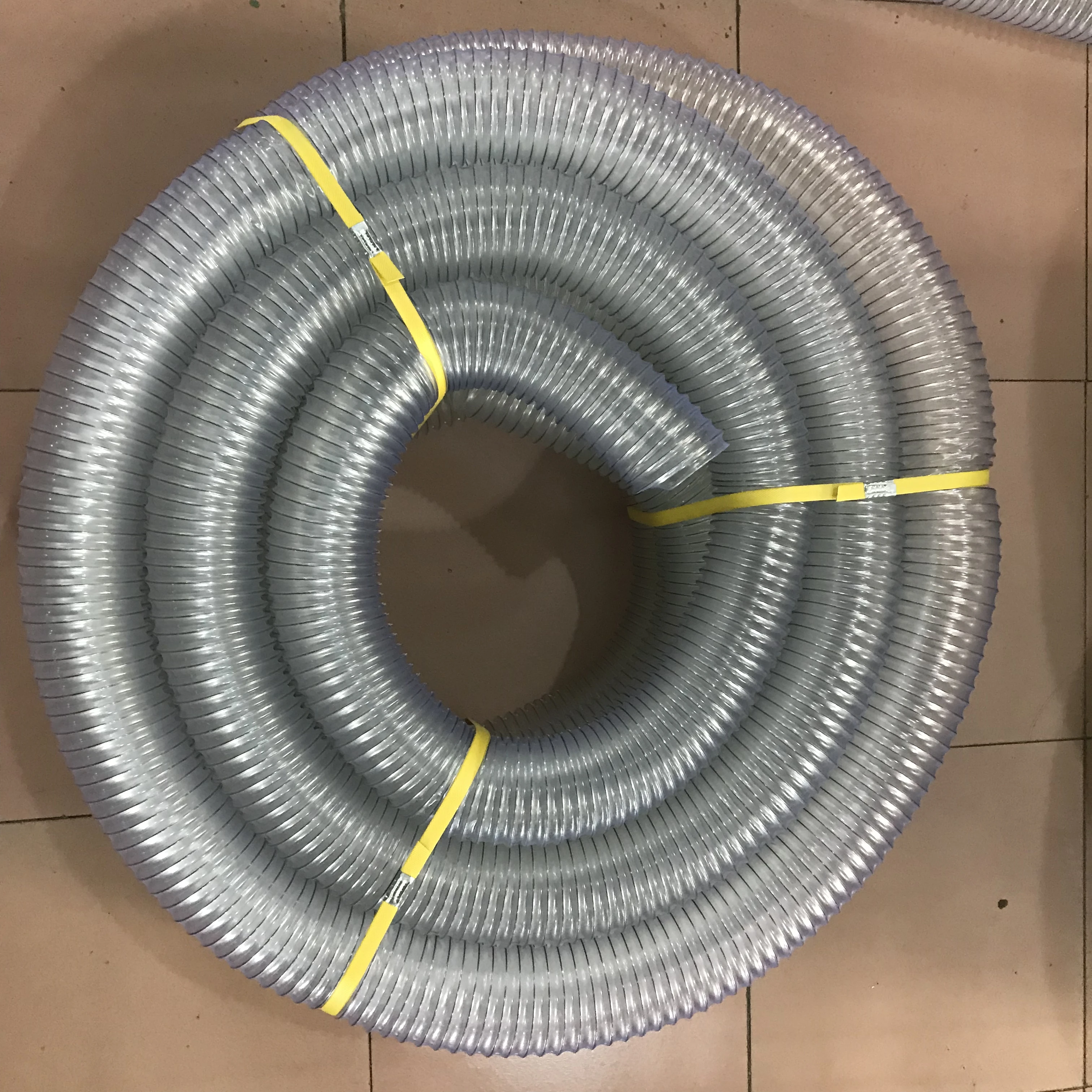 High Quality Flexible Clear PVC Spring Spiral Hose Steel Wire Water Suction Discharge Hose