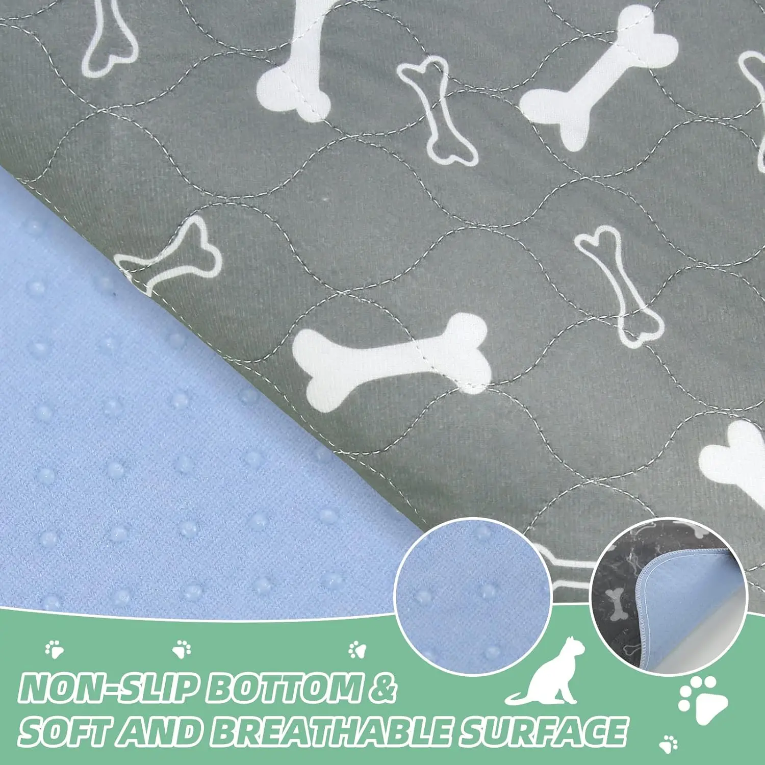 Hygienic Cooling Large Pet Dog Pee Pad Urine Mat Hunde Bett Matte Hundematte Premium Quality Pet Mat & Pads