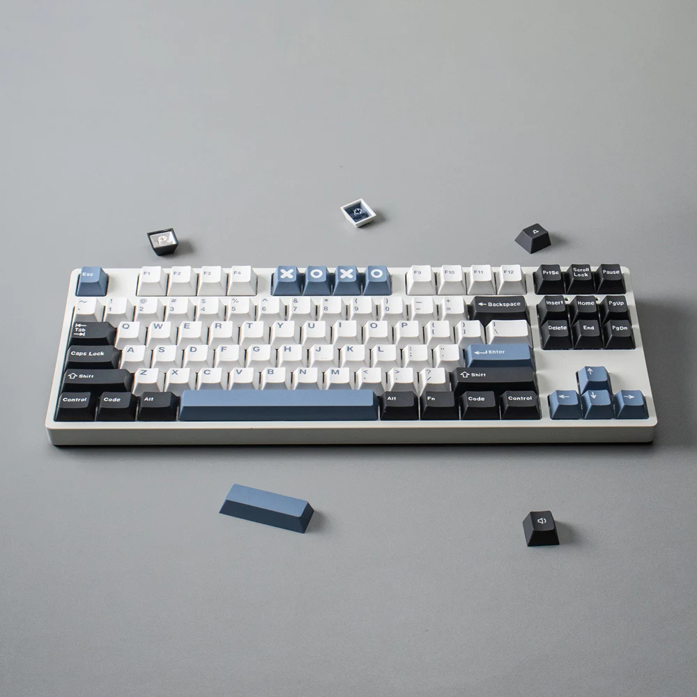 Aifei 171 Keys Arctic Circle Keycaps with Two-color Molding Cherry MX Profile for Mechanical Keyboard