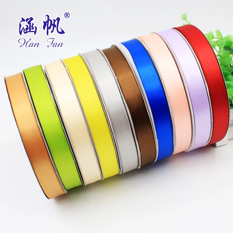 
2cm high quality dense polyester ribbon manual bow accessories 