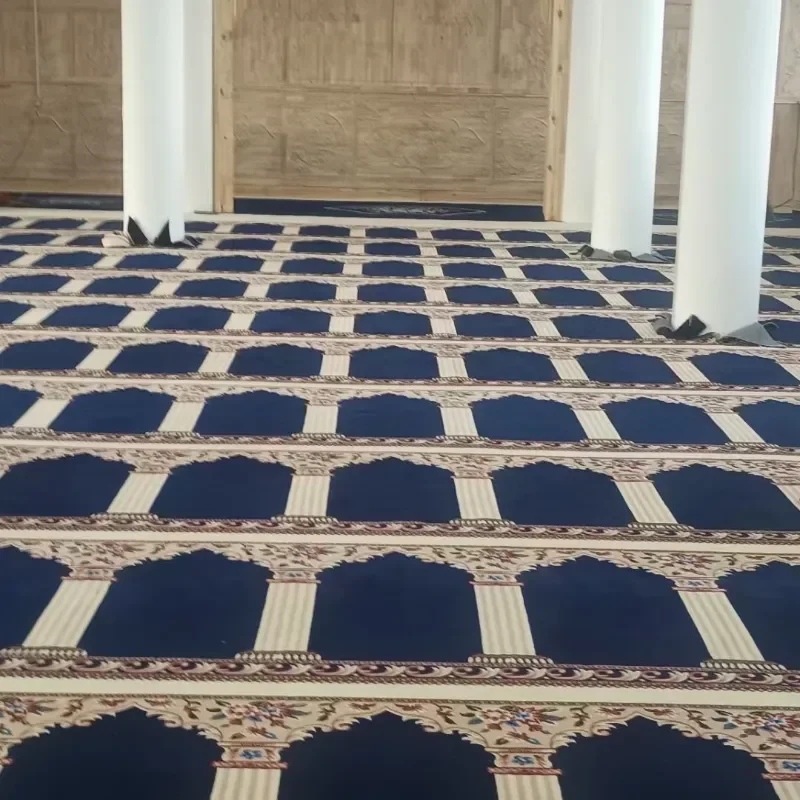 Мусульманская мечеть новый дизайн Masjid Молитвенный Ковер и индивидуальный ковер от стены до