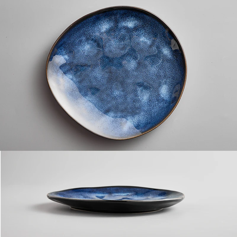 Japanese Style Crude Pottery Handmade Pottery Creative dinnerware sets Restoring Ancient Ways Ceramic tableware