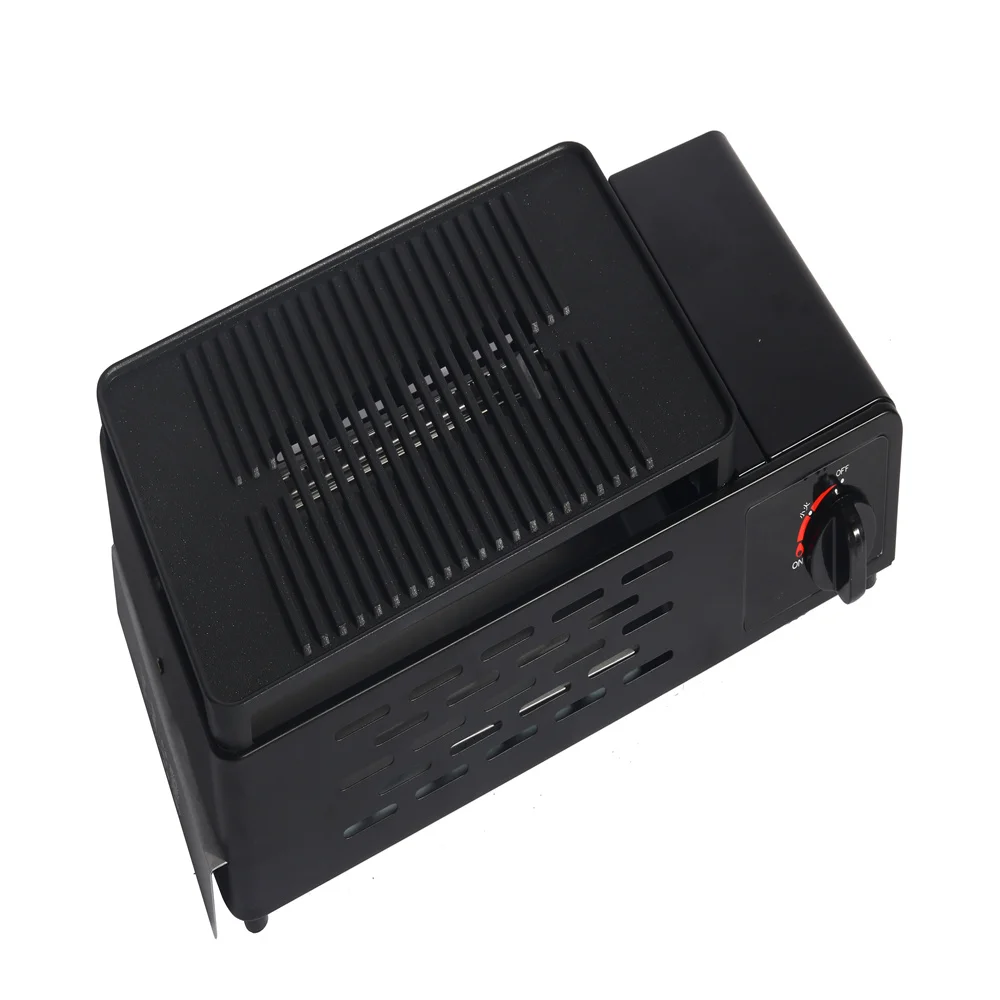 New Style blalck 2 purpose card barbecue  cooking outdoor cassette portable single gas oven