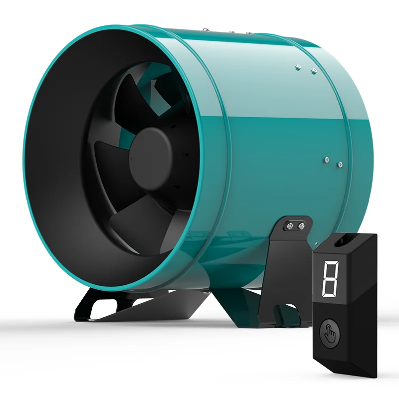 Exhaust drum fan cooling ventilation indoor grow EC centrifugal fan for hydroponics vertical farming