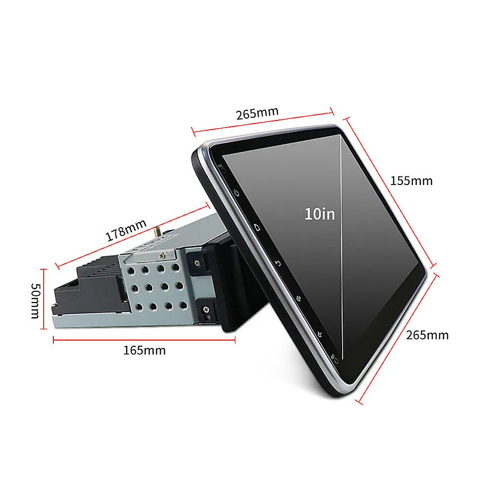 OKOK 10.25-inch IPS touch screen Android 12 car video player with built-in 4G general car radio