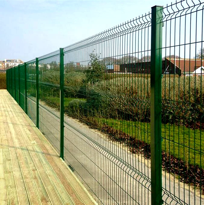 2m*1.8m Green welded wire mesh metal Posts  Fencing for Farm
