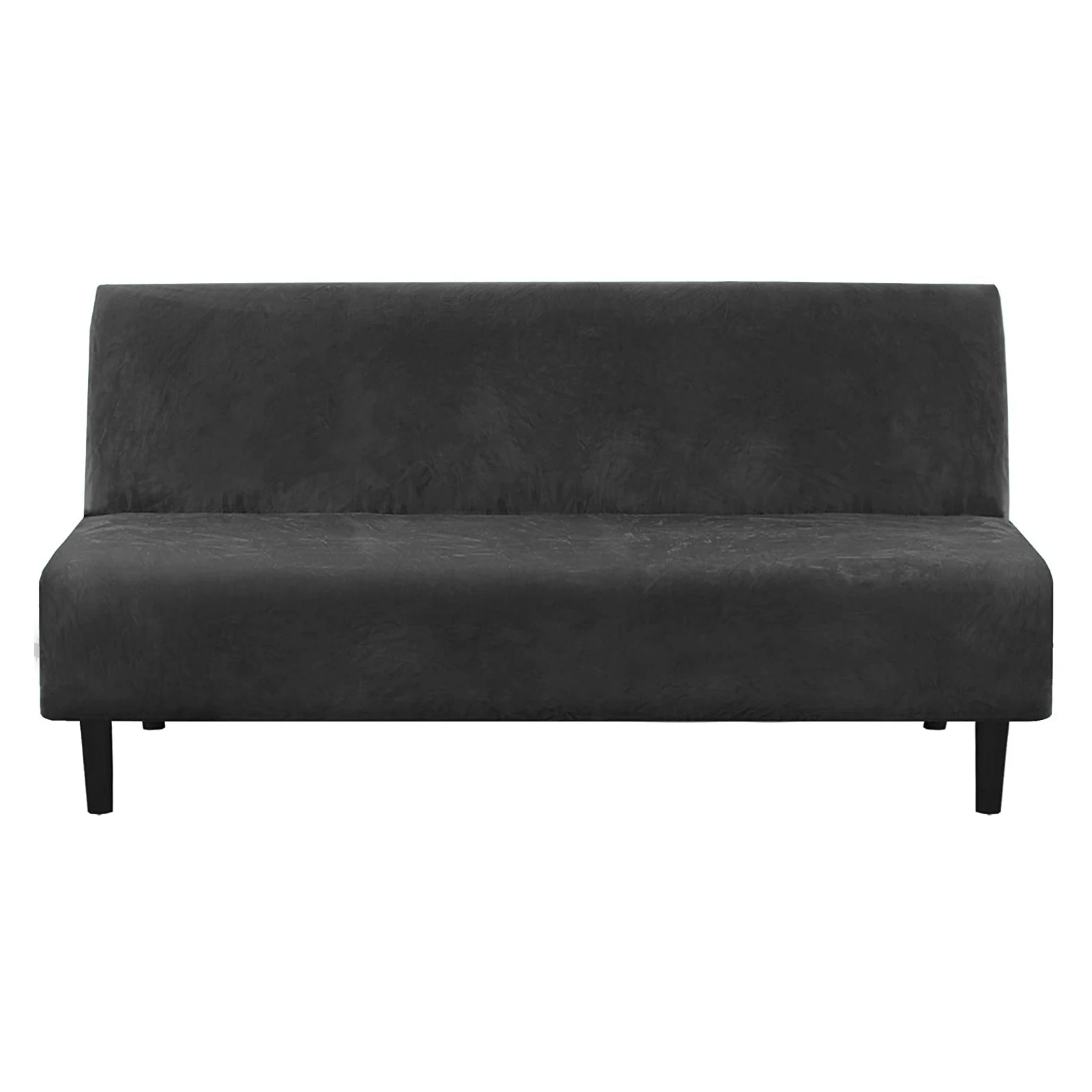 Solid color all-inclusive sofa covers custom fabric armless sofa bed cover folding seat slipcover thicker sofa covers