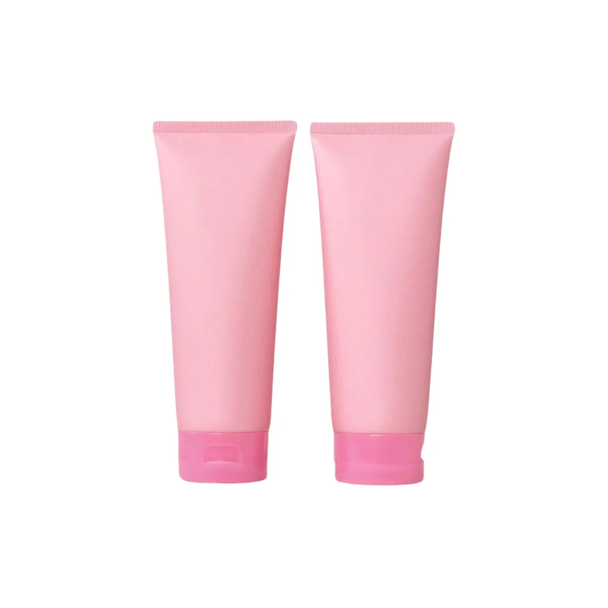 200g empty soft matte pink squeeze cosmetic tube 200ml pink flip top cap hand cream tube